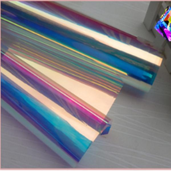 Multi Layers Decorative Plastic Film / Transparent Rainbow Film 20 micron With Great Appeal