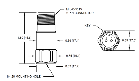 Bently Nevada AM3100T2-Z2 Case-Mounted Accelerometer