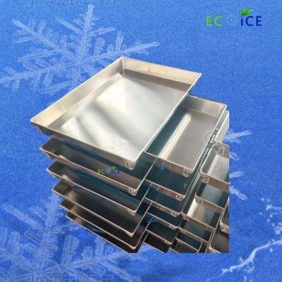 295*195*68 mm Freezing Blast Pan Tray Aluminum Tray for Frozen Fish and Shrimp
