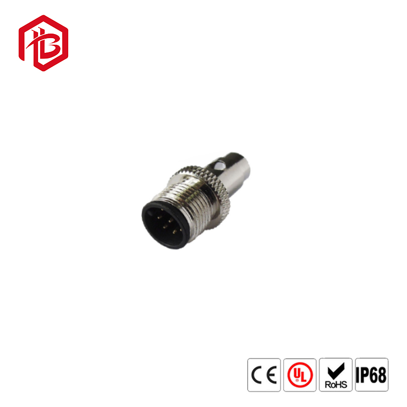 Соединитель IP67 провода электрического кабеля Finecables промышленный M12 2-12pin круговой делает водостойким