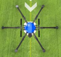 Cadre de drone en fibre de carbone bleue 1648 mm Base de roue à support 17L Capacité de pilule