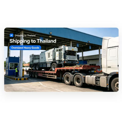 Land Transport Logistics Shipping To Thailand Door To Door Flatbed Truck Last Mile Delivery