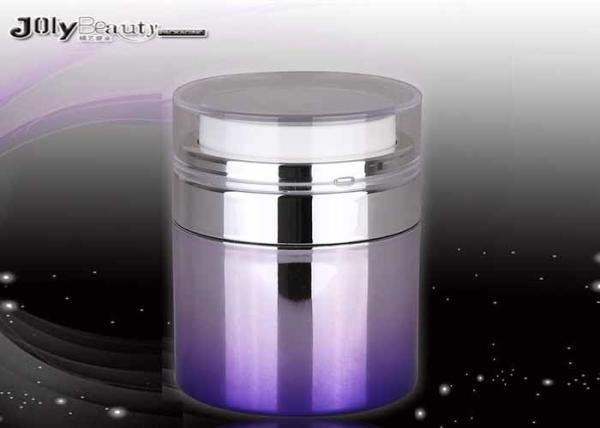 ABS Capacity 30ml Cover Head Plastic Airless Bottle Purple Color
