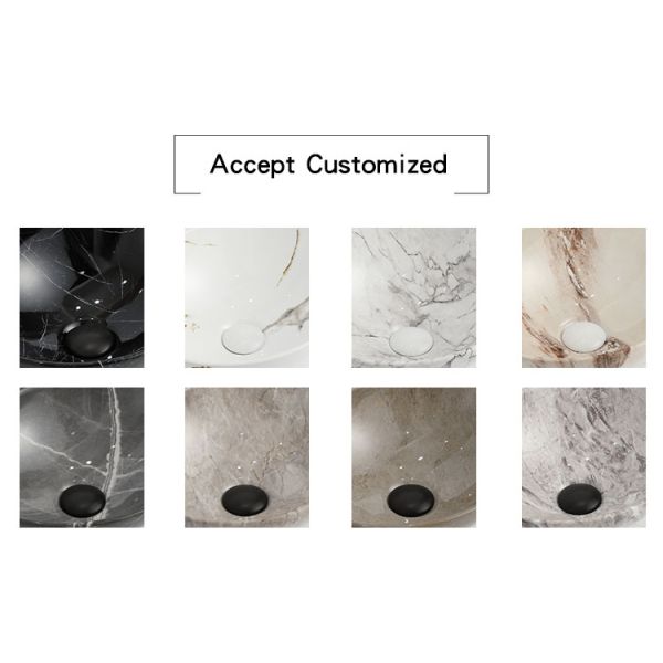 Современная ванная керамическая золотая черная раковина столешница санитарные принадлежности