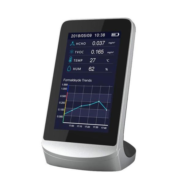 Tvoc/Hcho/Pm1.0/Pm2.5/Pm10/Temperature/Humidity CO2 Carbon Dioxidemulti Air Quality Detector Dm72b