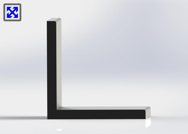 Customized Black Anodized Aluminum Angle , Aluminium Angle Profiles Highly Durable
