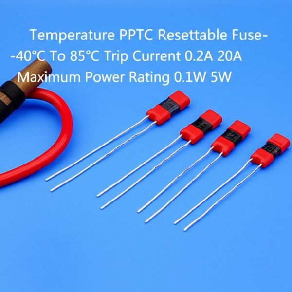 Temperature PPTC Resettable Fuse -40°C To 85°C Trip Current 0.2A 20A Maximum Power Rating 0.1W 5W