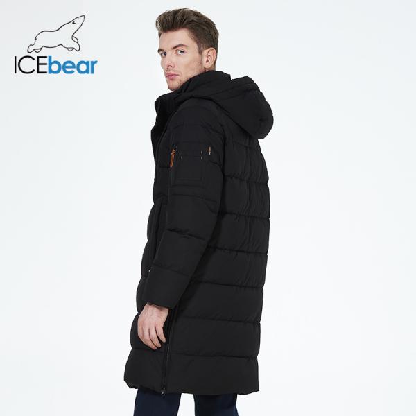 Windproof 100cm Long Padded Jacket Breathable Mens Long Padded Coat