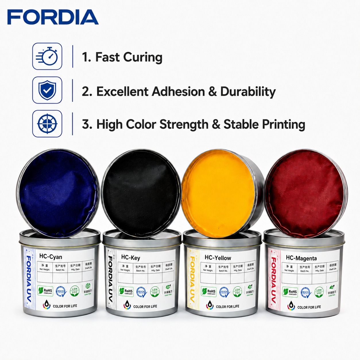 Toyo Toka Quality Sheet Fed Offset Printing Resin Ink CO10 CMYK Color