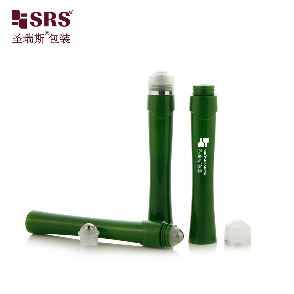 15ml PETG Roll On Bottle Stainless Steel Ball Portable Massage Container for Essential Oil