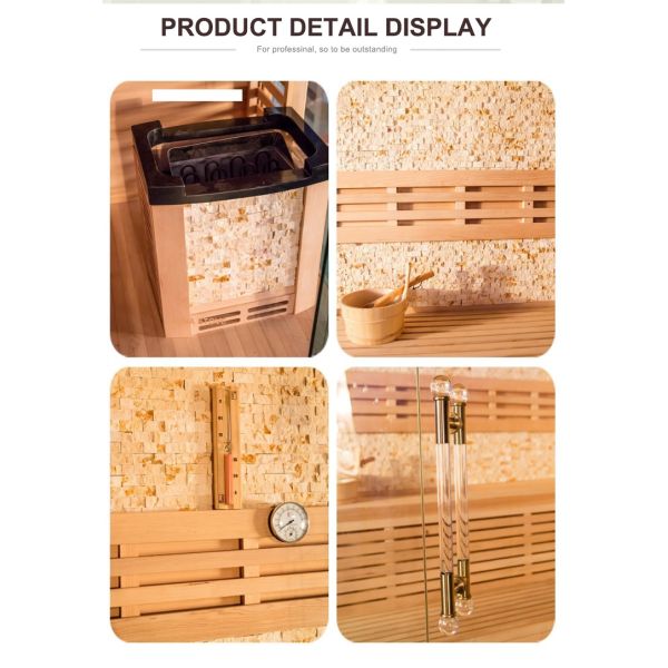 Traditional Cheap Wooden Hemlock Sauna Room Infrared Outdoor Infrared Wood 2-Person Traditional High Time 2-Person