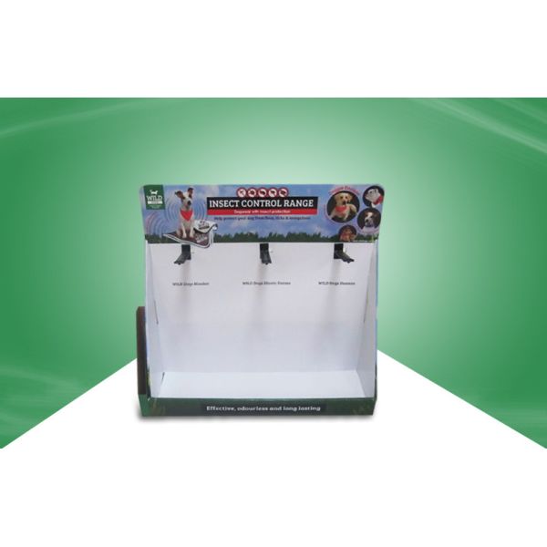 Подгонянные дисплеи Countertop картона с крюками к продуктам любимчика вида