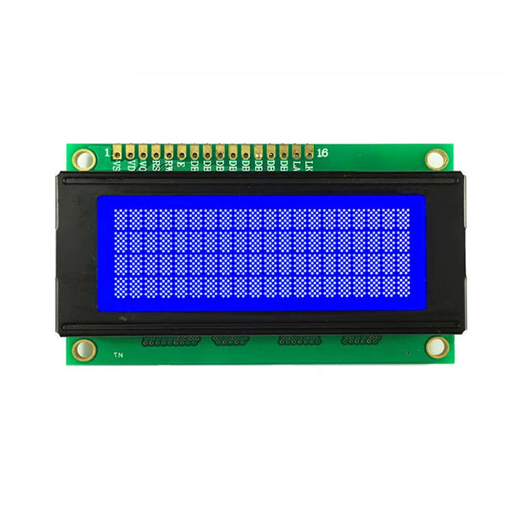 Customizable 20x4 Character LCD Displays Sunlight-Readable with COB LED Backlight Low Consumption SPI/IIC Interface