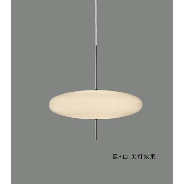 Black And White Flying Saucer Pendant Light Modern Art Bedroom Pendant Lamp(WH-GP-116)