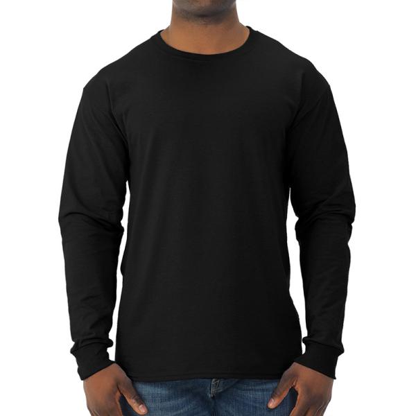 Custom Logo Classic Fit Soft Heavy Weight Tee Cotton Polyester Blank Long Sleeve Men T Shirts
