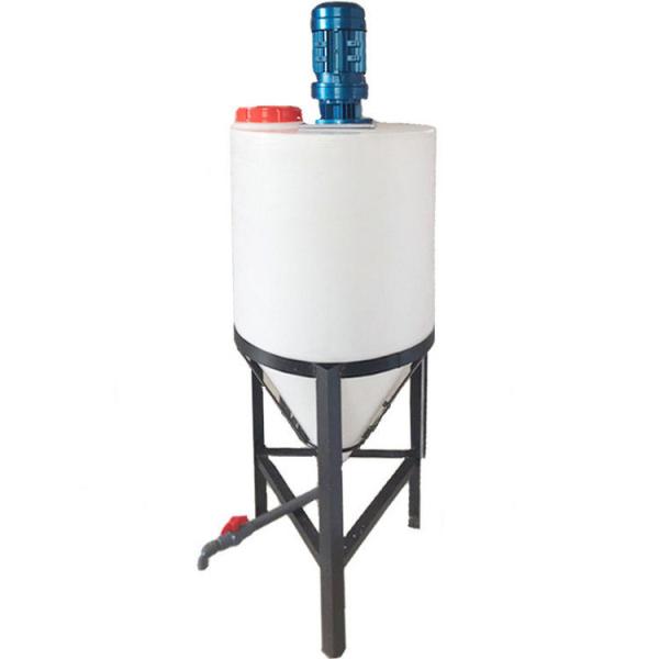 Water Mixing  Industrial Tank Agitator Mixer PE Plastic Poly 500L 40kg