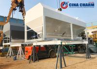 O volume aparafusou o tipo capacidade de 30 toneladas horizontal do silo de cimento para o armazenamento da grão