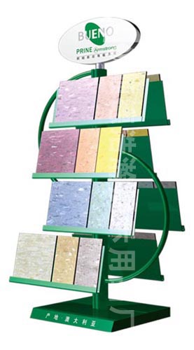 Wooden Display, wood display stand /shelf/rack with board and metal