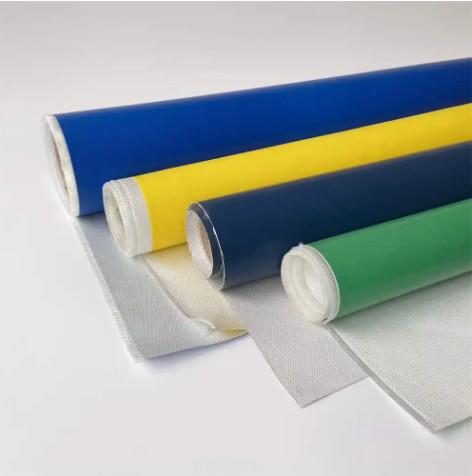 Silicone Fiberglass Cloth Fabric 580gsm Or Custom Silicone Coated Fiberglass Fabric Cloth