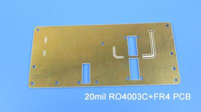 Placa híbrida Bulit do PWB de 4 camadas em Rogers 20mil RO4003C e FR-4