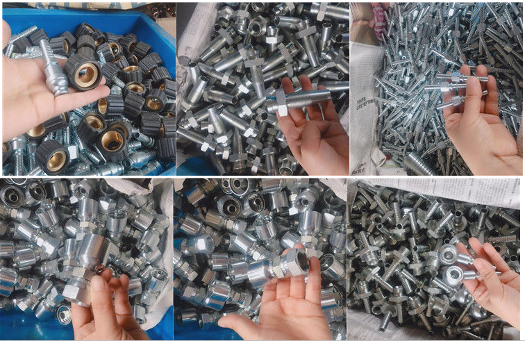 Stainless Steel 1B-06-08 1/8 Inch Hydraulic Hose Adapter