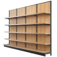 Les unités de étagère de magasin en bois de bibliothèque de boulangerie de boisson alcoolisée parquettent le métal de supermarché