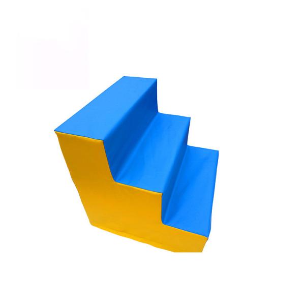 Extra Thick Blue Indoor Soft Play Toys Three Floors Puzzle Game 60*60*60CM Size