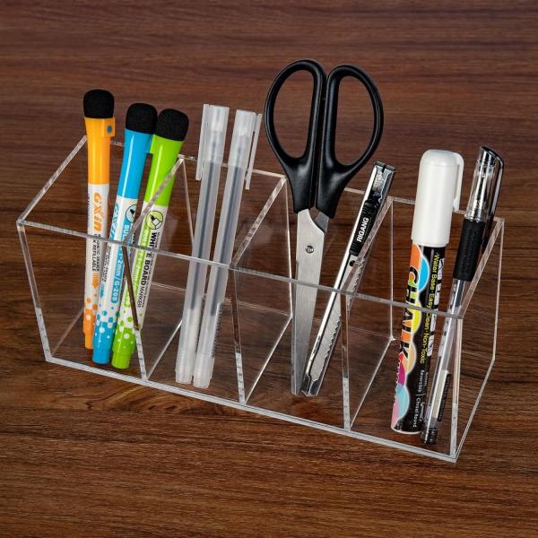 Acrylic Storage Box for Pens & Other Small Items Convenient Bin for Organizing Your Workspace