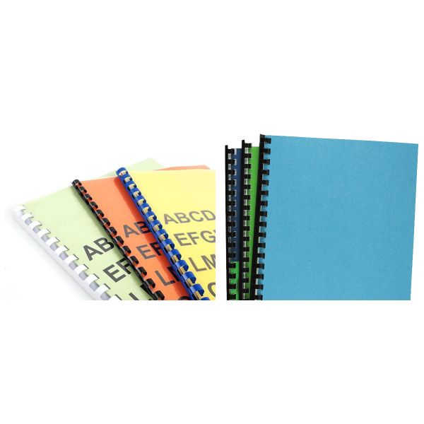 Вязка гребня колец 250mic PVC 21 пластиковая для тетради