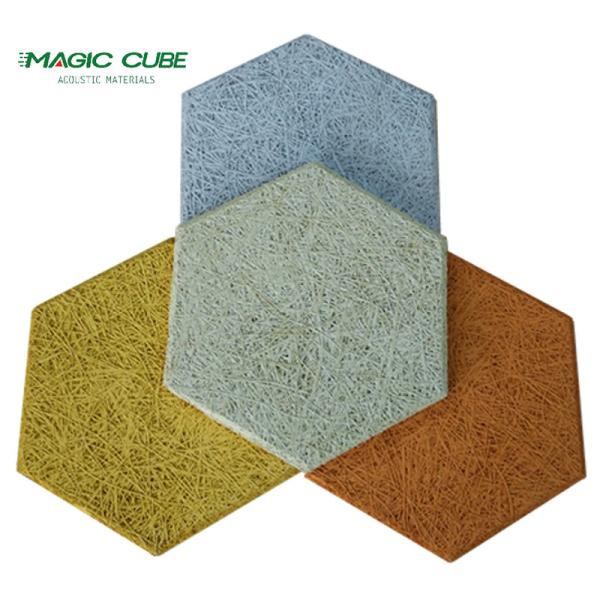 Sound Absorption Cementitious Wood Fiber Panels With Wood Wool And Cement