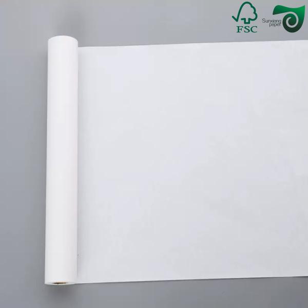 80GSM 90GSM Papier kraft blanc sans danger pour les aliments pour la fabrication de sacs ultra résistant aux larmes Toutes les pâtes de bois FSC