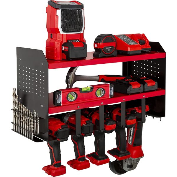 Aparatos para el hogar Garage Herramienta eléctrica inalámbrica Pegboard Organizador de ganchos 10 niveles Sillón de zapatos