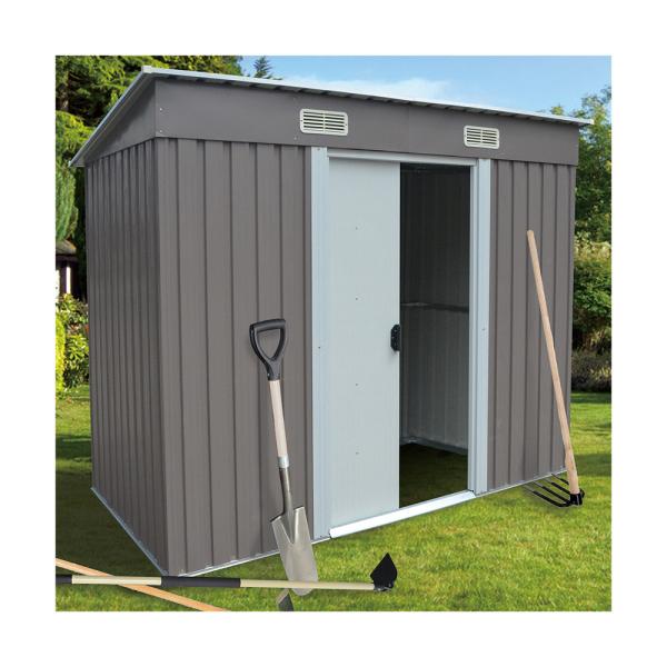 4x6 Pent Roof Shed , Mail Package 4x8 Metal Storage Shed