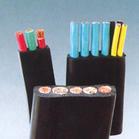 Flat Flexible Traveling Cable for Crane or Conveyor Black Jacket with color seperated core