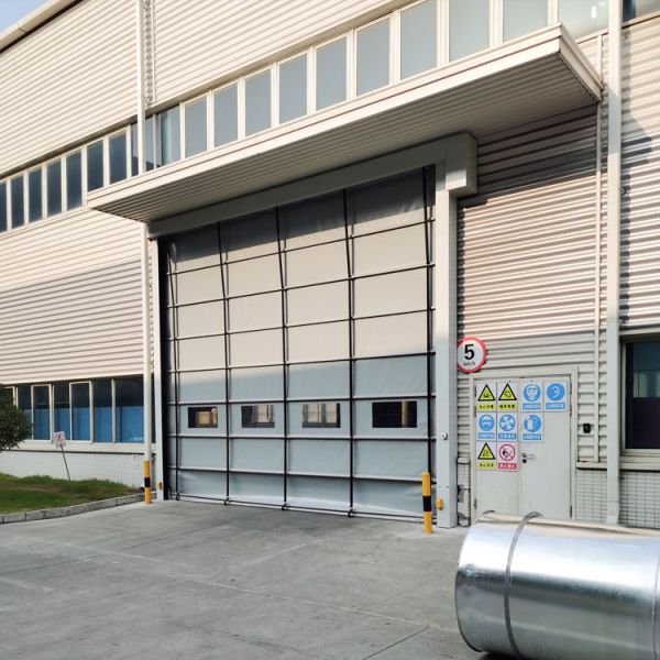 PVC Customized High Speed Stacking Door With Automatic Fast Stacking Rolling Curtain Rapid Door