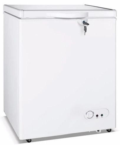 200L Top Open Single Solid Door Commercial Freezer, Chest Freezer Removable Storage Basket For Food Storage