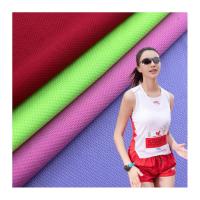 Sport Garment Knitted Polyester Bird Eye Mesh Fabric Wicking Tricot Knitted