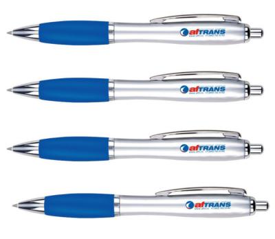 advertising plastic ball pen, advertising ball point pen,silver barrel ,elegant design