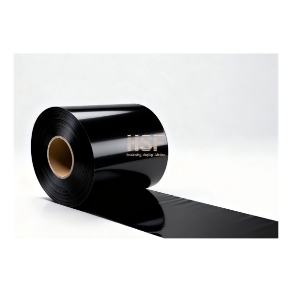 40μm Black CPE Base Film, fade-resistant masterbatch, uniform gauge, opaque, high tensile strength, good tear resistance, smooth surface, lamination-compatible, optional anti-static.