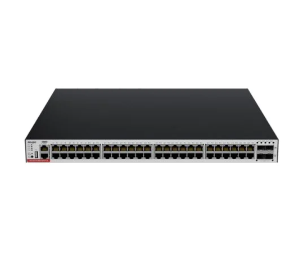 RG-S5310-48GT4XS-P-E Layer 3 PoE+ Switch, 48x1000M RJ45, 4x10G SFP+, 1570W PoE Budget, Dual Redundant Power