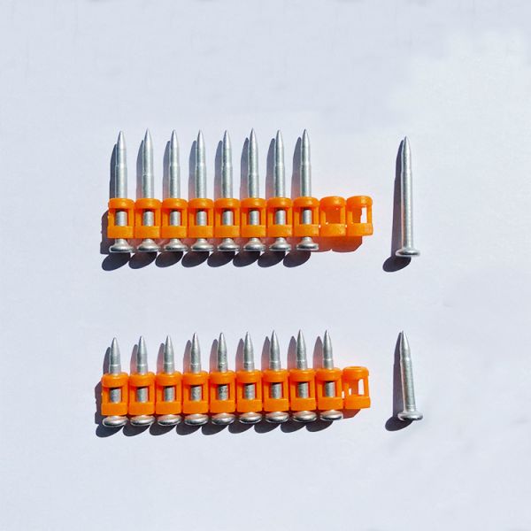 Orange Jacket Bullet Ballistic Tip Nail for Hard Concrete Steel Nails Building Gas Nails
