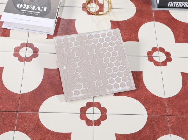 Red 20x20cm Ceramic Rustic Tile Indoor Floor Wall