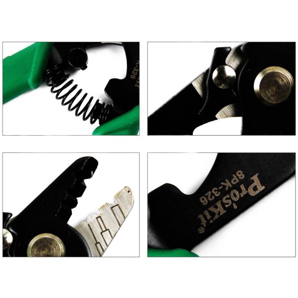 Proskit 3 Hole Fiber Optic Cable Stripper / Fibre Optic Cable Stripping Tools