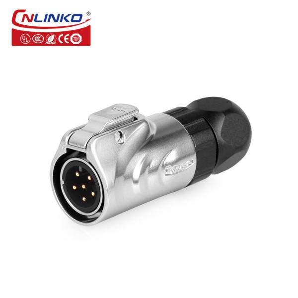 CNLINKO M12 Panel Mount Waterproof Ip67 6 Pin Male Female Docking Connector