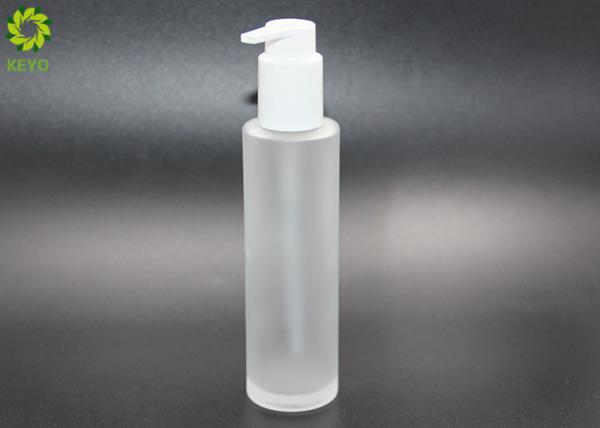 Frosted Glass Hair Oil Body Essential Oil Pump Bottle 100ml 120ml