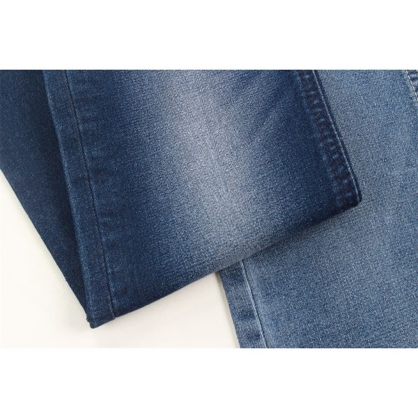 ткань джинсовой ткани лайкра полиэстера хлопка 9.2oz повторно использовала Sanforizing пряжи темно-синий