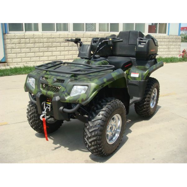 400cc ATV Quad Bike 4 * 4F / R Independent Suspension Iron / Aluminum Rim Electric Shift