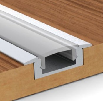 Fashion 25X7mm LED Aluminium Profile Anodized Surface For Led Bar