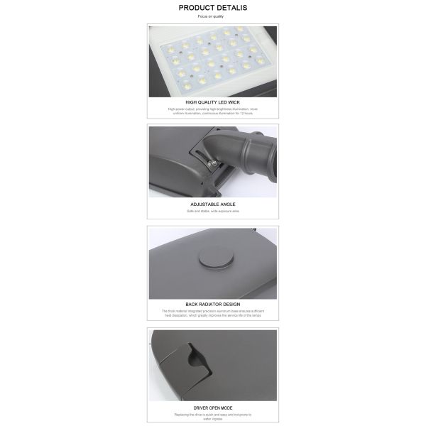 ROHS 3000K Aluminum Solar Flood Lights For Country Road 150-180W