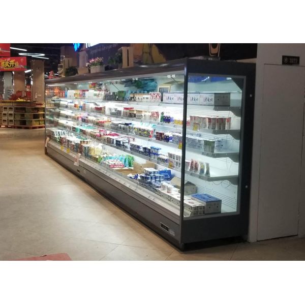 Вертикальные refrigerated шкафы дисплея multideck с удаленным конденсируя блоком
